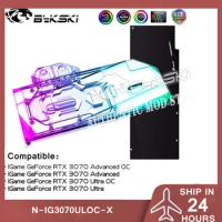 Bykski N-IG3070ULOC-X 3070 GPU Water Block For Colorful iGame RTX3070 Advanced/Ultra OC Graphics Card,VGA Liquid Cooler