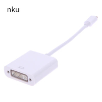 Nku USB C 3.1 Type-C Male To DVI Female Video Converter 1080P Adapter Cable for Macbook Chrombook Matebook Samsung S22 with Dex