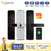 Fechadura Eletronic Waterproof Home Electronic Electric Tuya APP Wifi Smart Lock Digital Keyless Biometric Fingerprint Door Lock