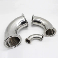 SAP Three clip elbow stainless steel SS304 316L 90 degree elbow 19mm-102mm pinch fittings homemade 3/4" 1" 1.5" 2" 2.5" 3" 4"