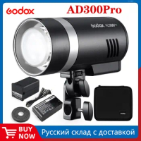 Godox 300W AD300Pro Outdoor Flash Light 2.4G 1/8000 TTL HSS Built-in Battery Godox Mount Flash for Canon Nikon Sony Fuji Olympus