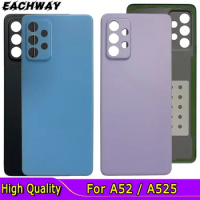 New For Samsung Galaxy A52 Battery Cover Rear Door Housing Case Replacement For Samsung A52 SM-A525F SM-A525M Back Cover