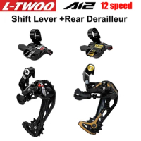 LTWOO A12 1x12 Speed Groupset Shift Lever and Rear Derailleur Long cage for MTB 50T 52T 12v switch compatible SHIMANO sram