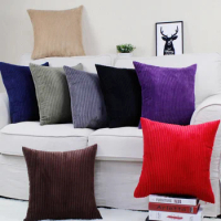 Striped Corduroy Sofa Cushion Cover 40x40cm /45x45cm /50x50cm /60x60cm /65x65cm /70x70cm Throw Pillowcase Decorative Pillowcase