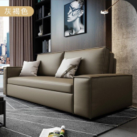 實木沙發床現代簡約客廳小戶型可折疊推拉沙發床簡易科技布沙發
