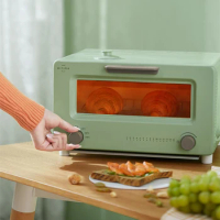 Countertop Retro Toaster Oven 10L Small Kitchen Appliance Steam Oven Toaster Mini Pizza Oven With Knob Control