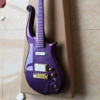 Prince 6-String Electric Guitar with Hard Case, Metallic Purple Paint, Can Be Customized Colors, Available in Stock