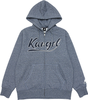 KANGOL 外套 中性 草寫LOGO 深藍 連帽外套 6255140480