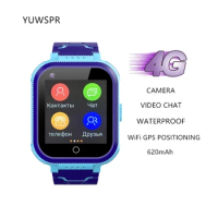 4G Kids Smart Watch Phone GPS Tracker Waterproof WIFI GPS LBS Positioning SOS Video Call Remote Monitoring Smart Children Watch
