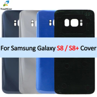 For SAMSUNG Galaxy S8 G950F/S8 Plus G955F Back Battery Cover Door Rear Glass Housing Case Replace For SAMSUNG S8 Back housing