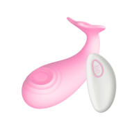 跳蛋 按摩器 自慰蛋 情趣 情趣用品 成人用品 omysky-小嗨豚 12段變頻空氣脈衝無線遙控震動矽膠跳蛋-粉