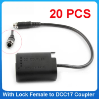 20PCS NEW DCC17 DC Coupler DC With Lock 5.5x2.5mm Female DMW-BLK22 Dummy Battery for Panasonic Lumix S5 GH6 DC-S5 DC-S5K
