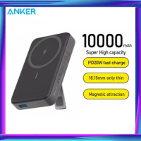 Anker (MagGo) Wireless Power Bank External Battery 10000mAh Quick Charge Portable Folding Stand and USB-C for iPhone 13/12 Pro