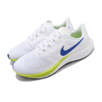 Nike 慢跑鞋 Zoom Pegasus 37 運動 男鞋 氣墊 舒適 避震 路跑 健身 球鞋 穿搭 白 藍 BQ9646102