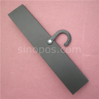 Rug Header Hanger Common Blank, fabric swatch card plastic super j hook, leather sample swatch cloth pattern hanging display