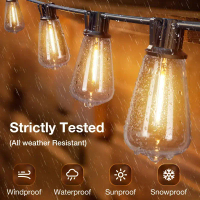 【clearance price】ST38 solar light outdoor waterproof 10M 20bulb courtyard light decorative light gar