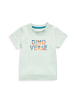 เสื้อยืดเด็กเล็กผู้ชาย Dinoverse JL247 สีเขียวอ่อน