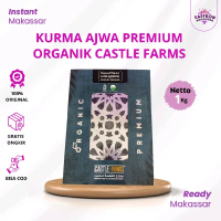 Castle Farms Kurma Ajwa Premium Organic 1000gr Hitam