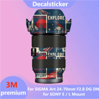 For SIGMA Art 24-70mm F2.8 DG DN for SONY E / L Mount Lens Sticker Protective Skin Decal Film Protector Coat 24-70 F/2.8 DGDN