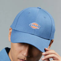【Dickies】男女款王冠藍純棉品牌Logo刺繡棒球帽｜DK008220H17(帽子)