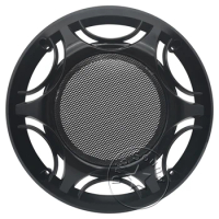 For 8" Inch Speaker Grill Cover Hige-grade Car Home Audio Conversion Net Decorative Circle Metal Mesh Grille 228mm #Black