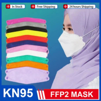 Adult KN95 Masks Headloop Black Dust Mask Korean Mascarillas Quirurgicas Homologada Respiratory Protective Face Mask n95mask