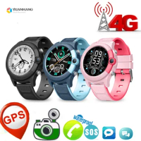 IP67 Waterproof Smart 4G GPS WI-FI Tracker Locate Kids Student Remote Camera Monitor Smartwatch Video Call Android Phone Watch