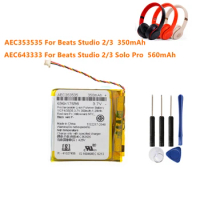 Original Battery AEC643333 AEC353535 For Beats Solo 2.0 3.0 Pro Replacement Beats Solo Pro Wireless Battery + Free Tools