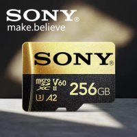 SONY Micro SD Card High Speed SD Memory Card 128GB 256GB 32GB 64GB MicroSD U3 A2 TF Flash Card for Xiaomi Phone Camera table PC