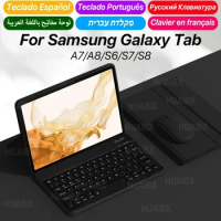 Suitable for Samsung Galaxy Tab S6 Lite S7 11 S7 Plus S8 Plus S9 Plus 12.4 Samsung Tab A7/8 Tablet Case+Bluetooth Keyboard+Mouse