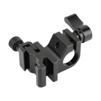 HDRiG 15mm Rod Clamp With Cold Shoe Mount for 15mm Rod Support System(15mm Rod/Pole/Pipe) to Monitor/Camera Flashlight/EVF Holde