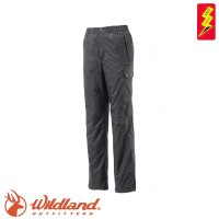 【Wildland 荒野】男 鬆緊帶輕量保暖褲《鐵灰》0A12336/抗靜電/抗菌抑臭/刷毛(悠遊山水)