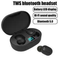 E6S Bluetooth Headset TWS Sports Headset E6s Touch Mini Wireless Bluetooth Headset 5.0 Touch Wireless Headset for Xiaomi Earbuds