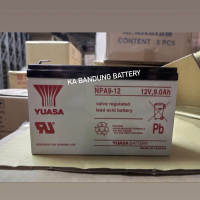 Aki baterai vrla kering MF Yuasa Taiwan 12v 9ah 12 v 9 ah UPS NPA9-12