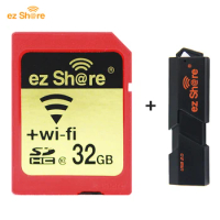 Original EZ share Memory SD Wifi Card 32GB 16GB wireless Share Card Class 10 64G 128G for canon/nikon/sony card