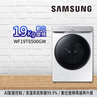 SAMSUNG三星 19KG AI衣管家 蒸洗脫 變頻滾筒洗衣機 WF19T6500GW/TW 冰原白