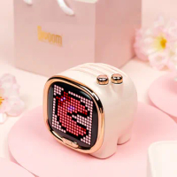 Divoom DITOO-PLUS ZOOE Elephant Pixel Bluetooth Wireless Speaker Cartoon Pink / Green Smart Mini Speaker Alarm Clock Gift