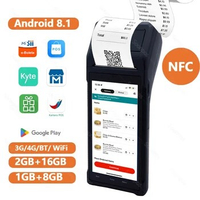 Soonpos Cheap Handheld POS PDA 58mm Wireless Bluetooth Thermal Printer 2GB 16GB loyverse Android POS Terminal 4G WiFi GPS NFC