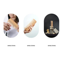 Natural Bamboo Wooden Wide Tooth Comb Anti-Static Comb Hair Care Healthy Comb Massager for Hair Styling Tools Drop Shipping