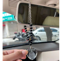 Muslim black beads quran AYATUL KURSI crystal car hanging car pendant
