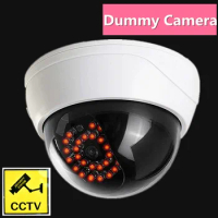 fake dummy camera security outdoor dome infared ir leds light video surveillance wifi cctv simulation dummy cam