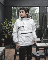 JAKET CAGOULE PARASUT RACING WARNA PUTIH SOUTHWEEK Waterproof Casual