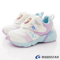 ★日本月星Moonstar機能童鞋-冰雪奇緣聯名機能鞋款12601白(中小童段)