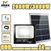 MAX SOLAR Lampu Tenaga Surya 2000W/3000W - Lampu Panel Surya Terlaris, Lampu Sorot Sel Surya, Lampu