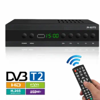 Hot H.265 TV Converter Box Set Top HD 1080p DVB-T2 C Terrestrial HD Digital TV Receiver DVB-T2 FTA Set Digital Tv Box