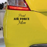 16*11cm Proud Air Force Mom Car Window Decor Vinyl Decal Sticker Brief Literary And Artistic Quotations car sticker