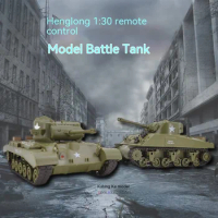 New Henglong 1/30 Rc Tanks Sherman Vs Pershing Infrared Battle Tanks 2.4ghz Rc Battling Panzer Remote Control Us Model Tank