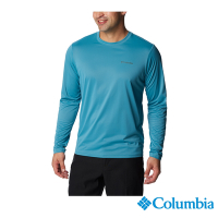 Columbia 哥倫比亞 男款 Omni-Wick 快排長袖上衣-湖水藍  UXO56910AQ/HF