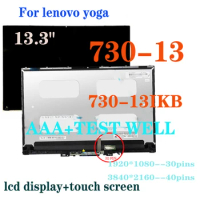 13.3 Inch Lcd For Lenovo Yoga730-13IKB Yoga730-13 81CT 81CT007RUS FHD/UHD LCD Display LED Touch Screen Digitizer Assembly Bezel