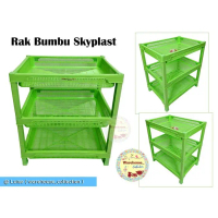 RJ239 RAK SERBAGUNA /Rak Bumbu/RAK MAP Susun 3 Plastik SKYPLAST tempat  permen RJ239 TERBARU
